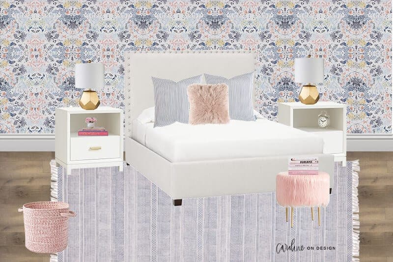 how to style ivory upholstered bed