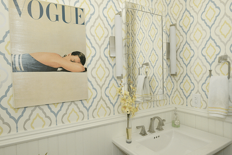 powder room wallpaper