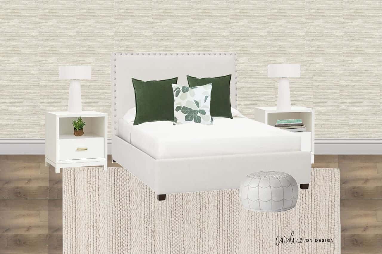 pb teen raleigh upholstered square bed