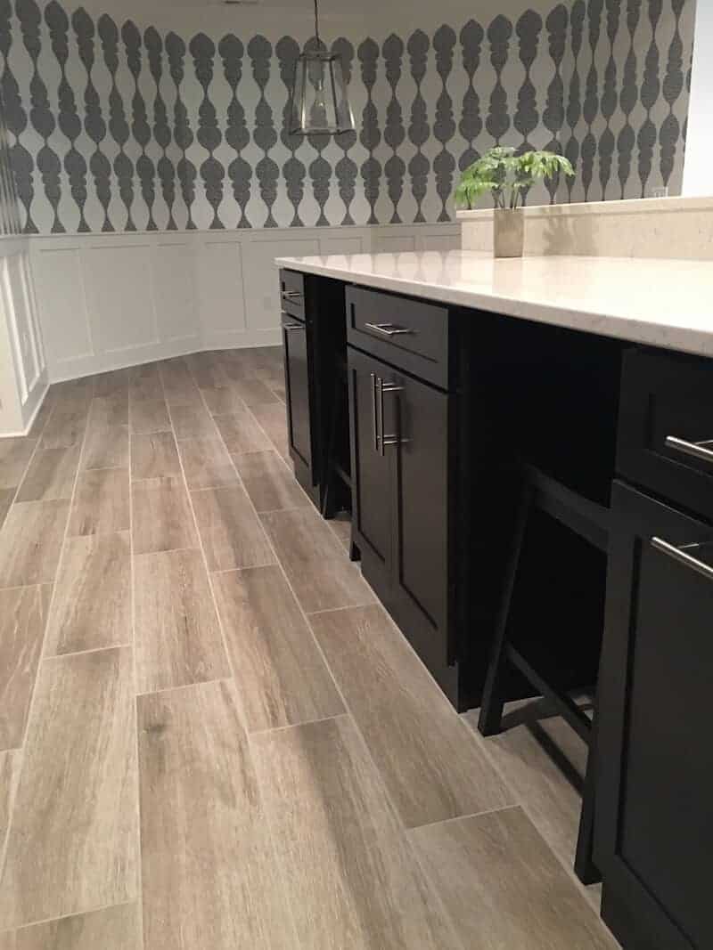 The Differences Between Stock Semi Custom And Cabinets Hygge And West Carved Ogee Black Wallpaper Semi Custom Overlay Cabinets