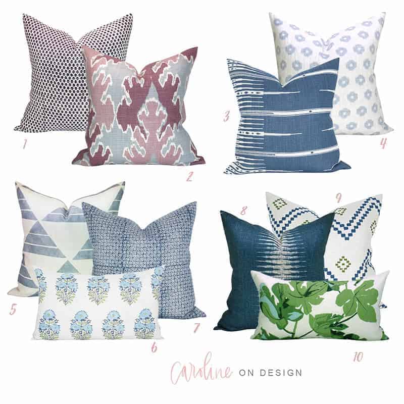 How to Mix and Match Throw Pillows Caroline on Design
