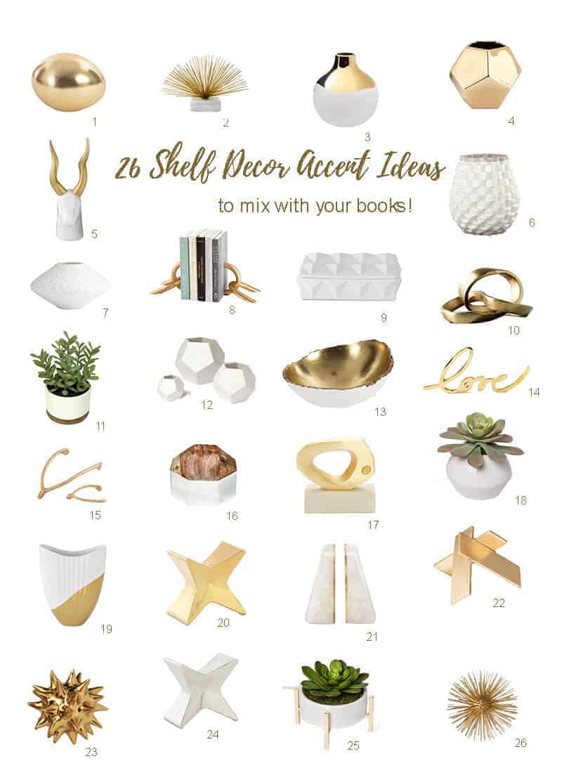 shelf decor accents