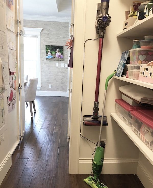 The three products that I use to keep my engineered wood floors clean. Safe and effective for your solid hardwood floors too!
