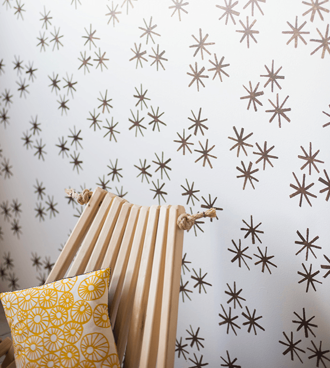 stencil wall decor