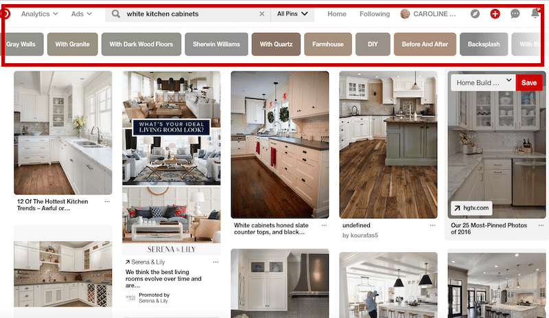 how to use pinterest, instagram, and houzz to find design inspiration