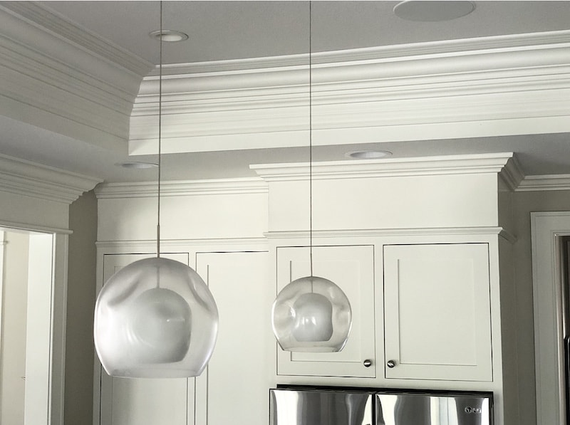 How To Fill Space Between Cabinets And Ceiling Caroline On Design