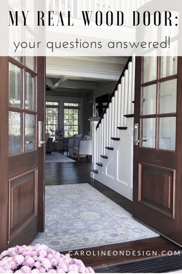 My experience with arched real wood double doors.