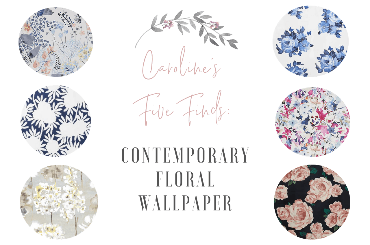 Caroline's Five Finds Contemporary Floral Wallpaper