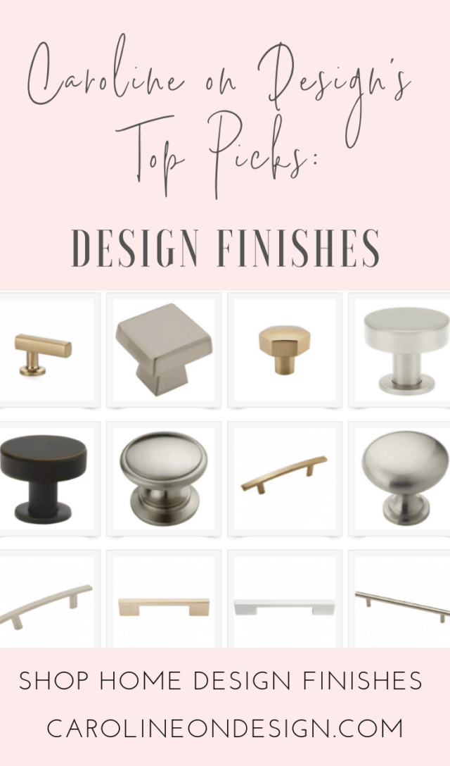 Caroline on Design round up of home finishes to purchase for your new home!