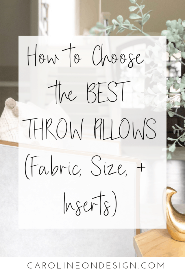 choosing and styling throw pillows guide