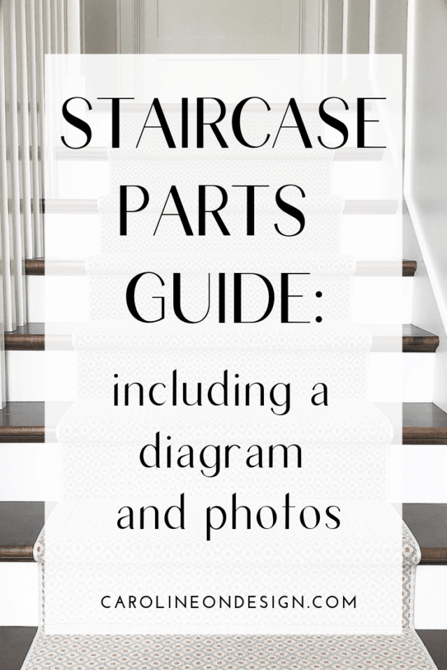 Caroline on Design guide to staircase parts with a diagram and images. This guide includes all the common terms illustrated in photos that you'll need to know when communicating with your contractor about your stair design.