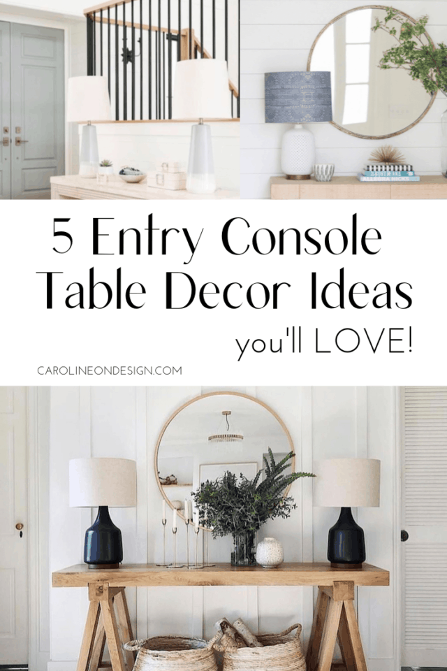 how to decorate a console table