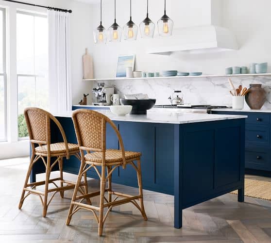 Pottery Barn Parisian Woven Counter Stool